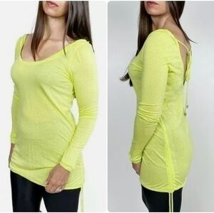NWOT Koral Lime Green Neon Cool Down Top